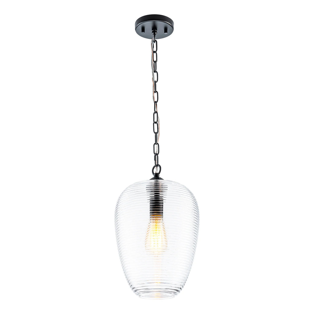 1-Light Dimmable Glass Farmhouse Pendant G19976