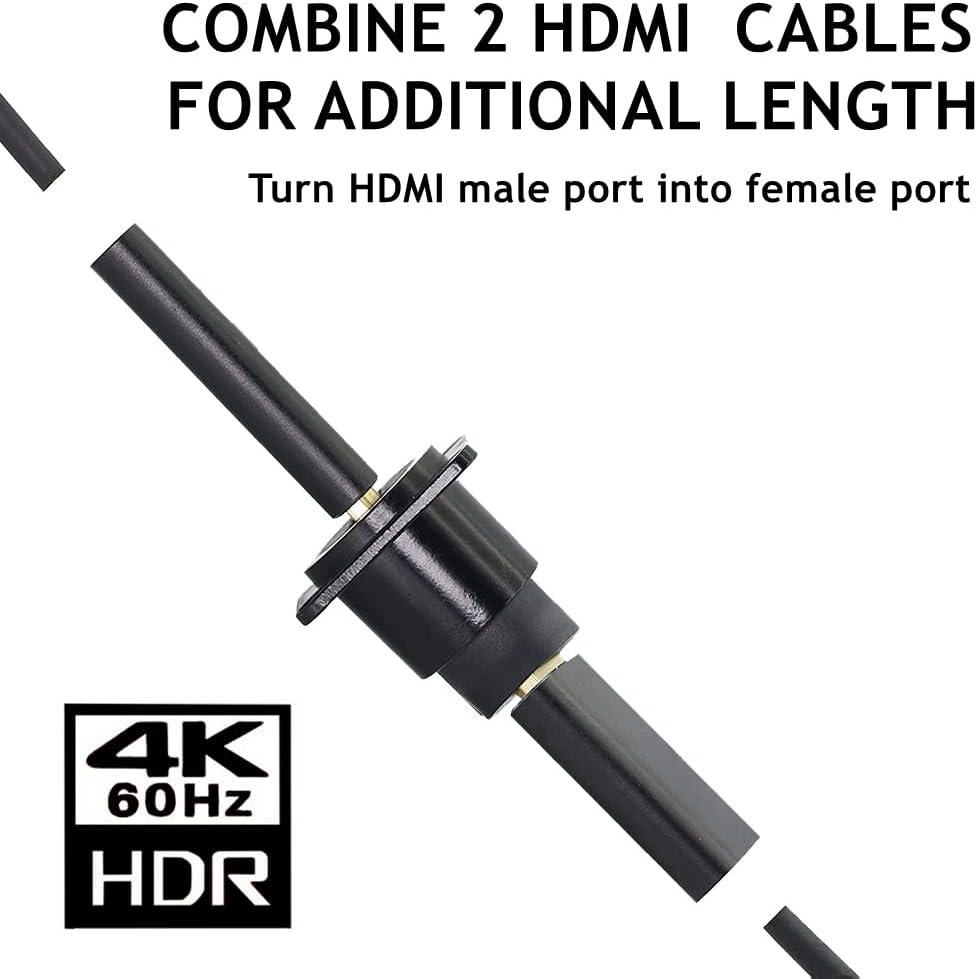 HDMI Panel Mount Connector Female to Female 4K Adapter G8547