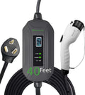 Portable Level 2 Electric Vehicle Charger, 16Amp, 30 Feet Y94910