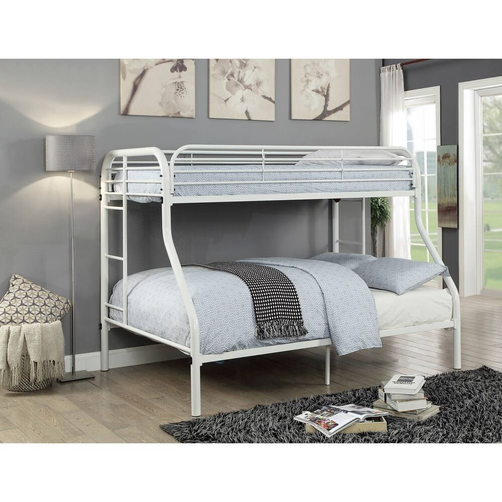 Black Twin/Full Metal Bunk Bed H6037