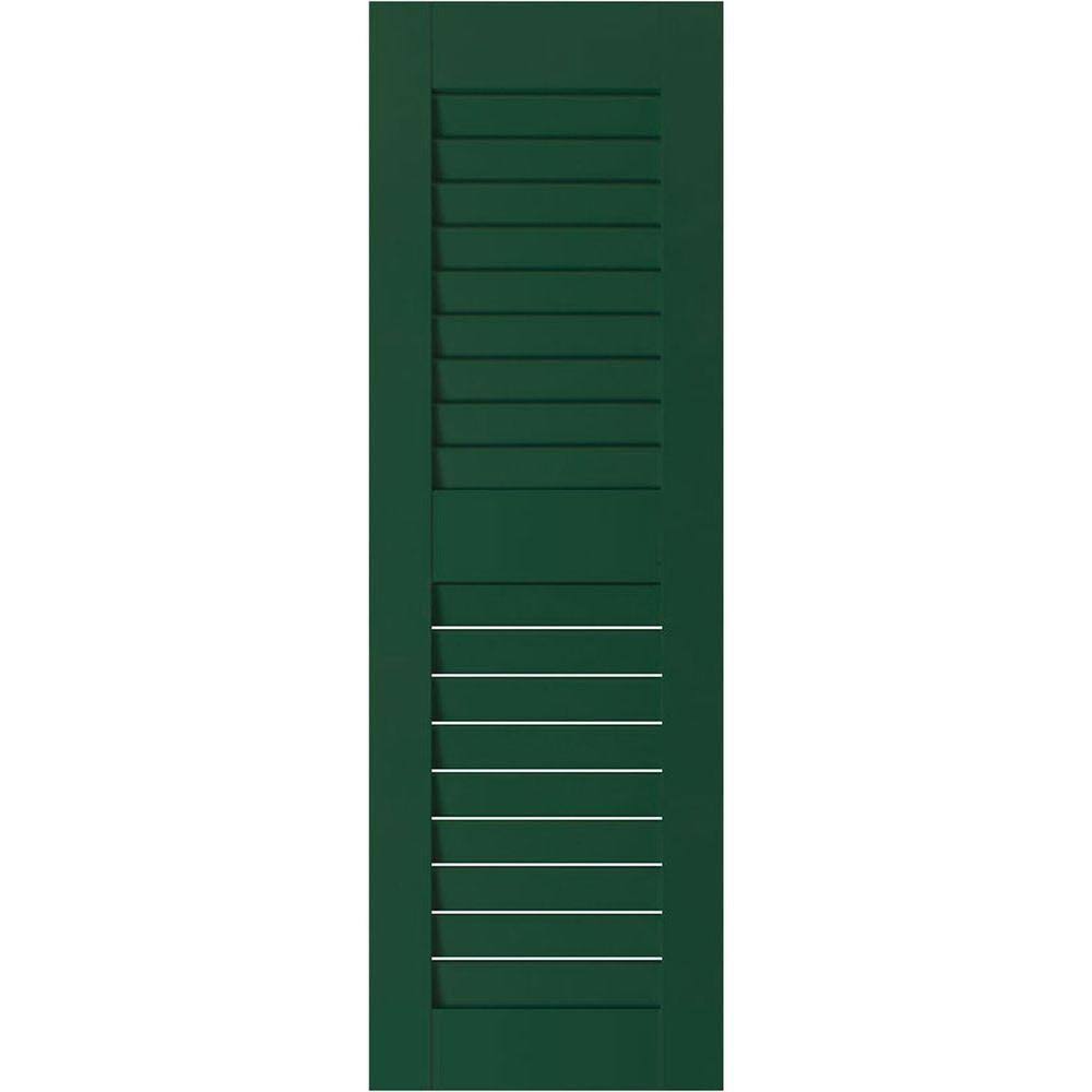18x22W x 73x22H Exterior Real Wood Pine Open Louvered Shutters (Per Pair) H816