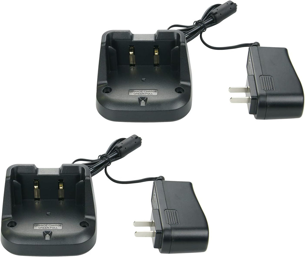 Battery Charger Base for YAESU Two Way Radio, 2 Pack U382
