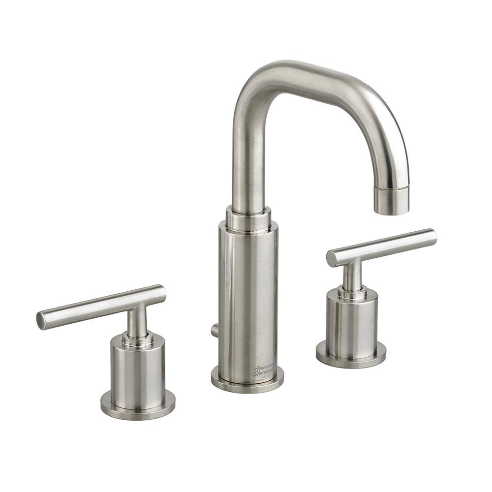 Satin Nickel Widespread Bathroom Faucet Y918142