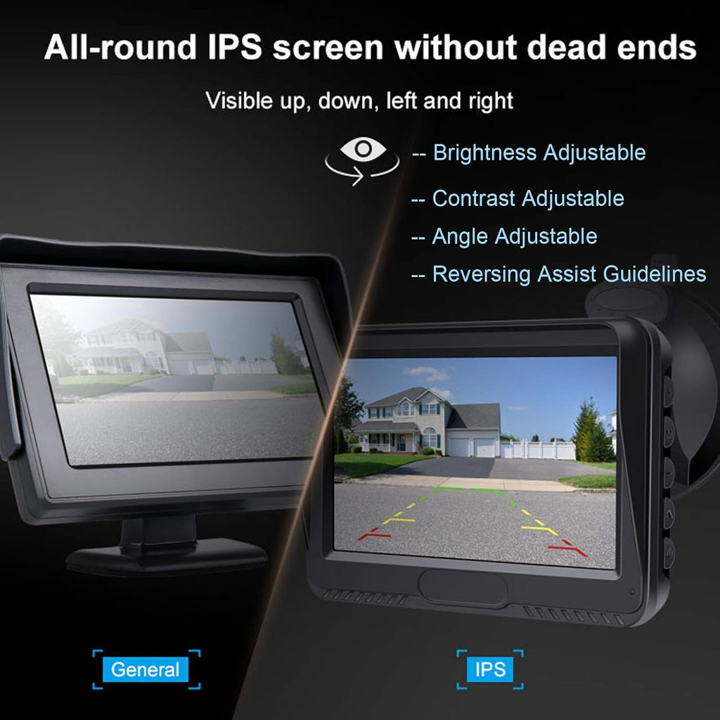 5'' LCD Monitor Waterproof Rear View Camera Q7270