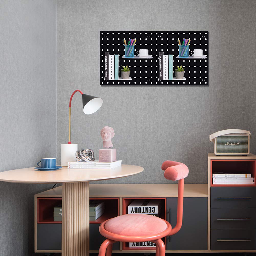 4PCS Plastic Pegboard Wall Organizer Kit Y746162