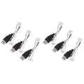6 Pcs Mini LED White Roller Skates Toe Caps X8896