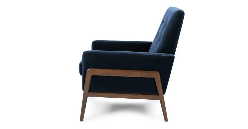 Blue Fabric Accent Armchair L609469