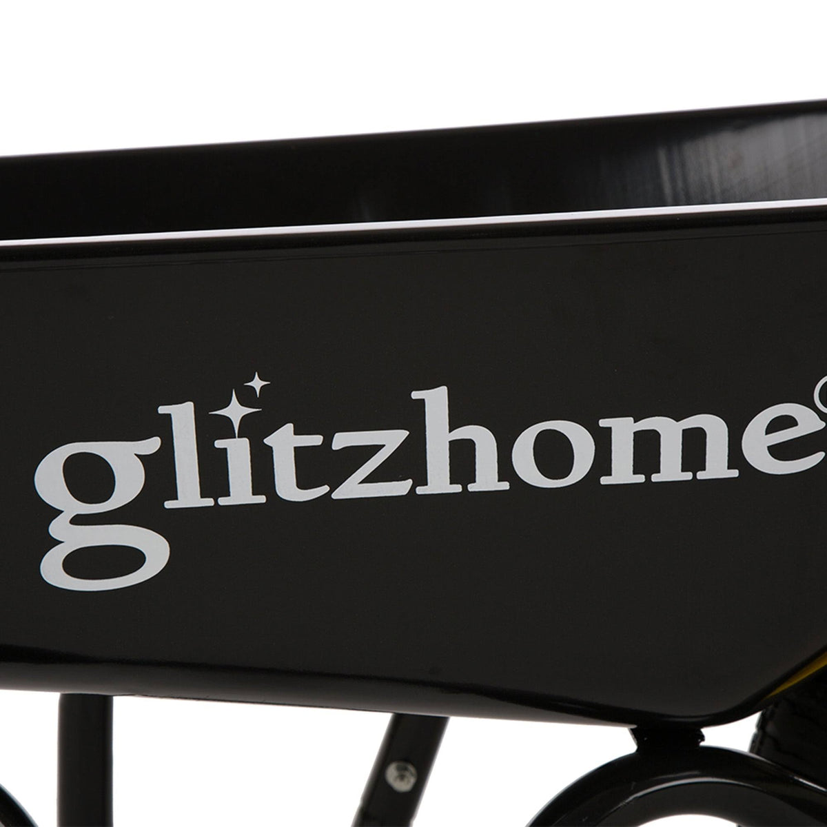 4.7 Cu. ft. Black Steel Framed Plastic Garden Wheelbarrow Utility Dump Cart B25596