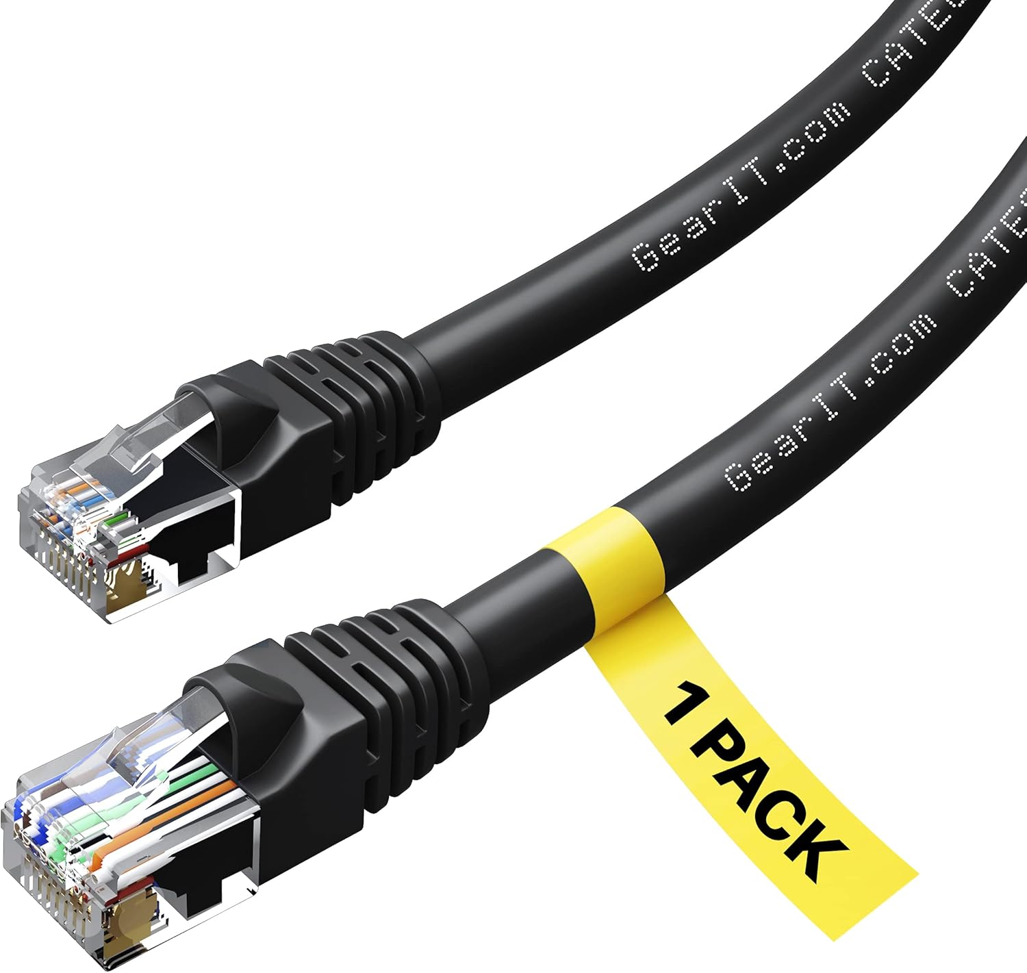 Cat 6 Ethernet Cable 25 ft (20-Pack) Black E8361