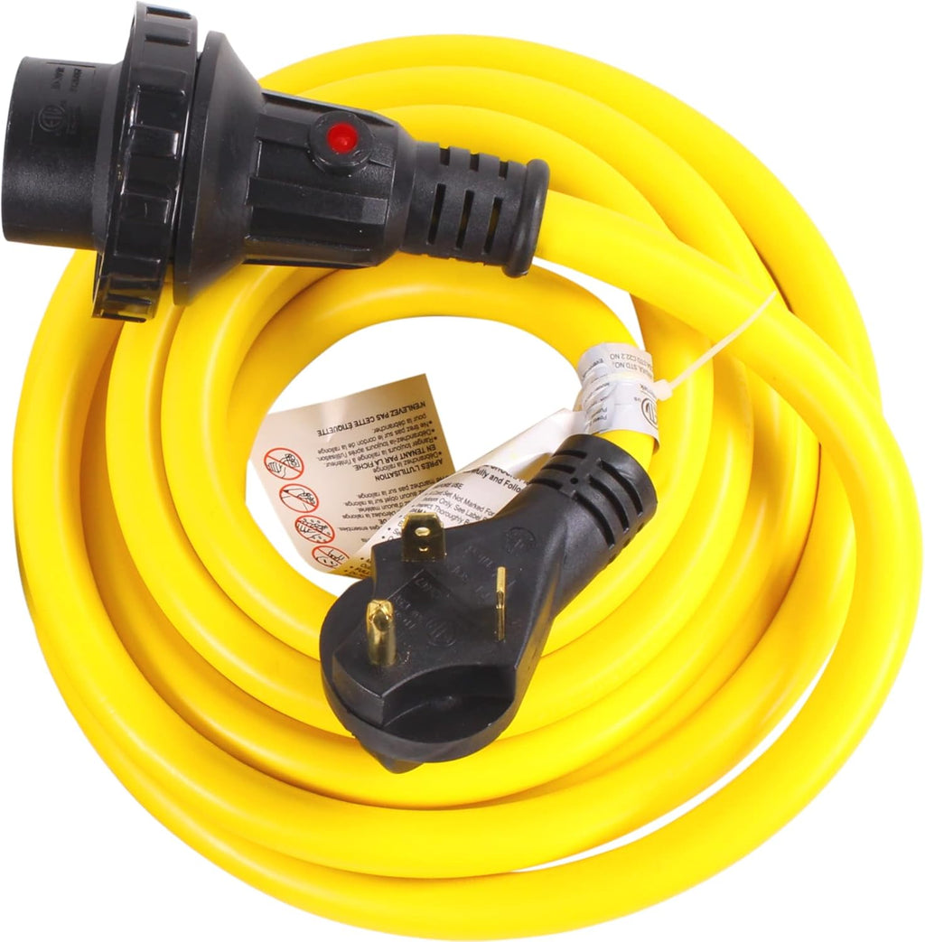 30A RV Power Extension Cord, 50 Feet, 125V, 30 AMP, Twist Lock Y20416