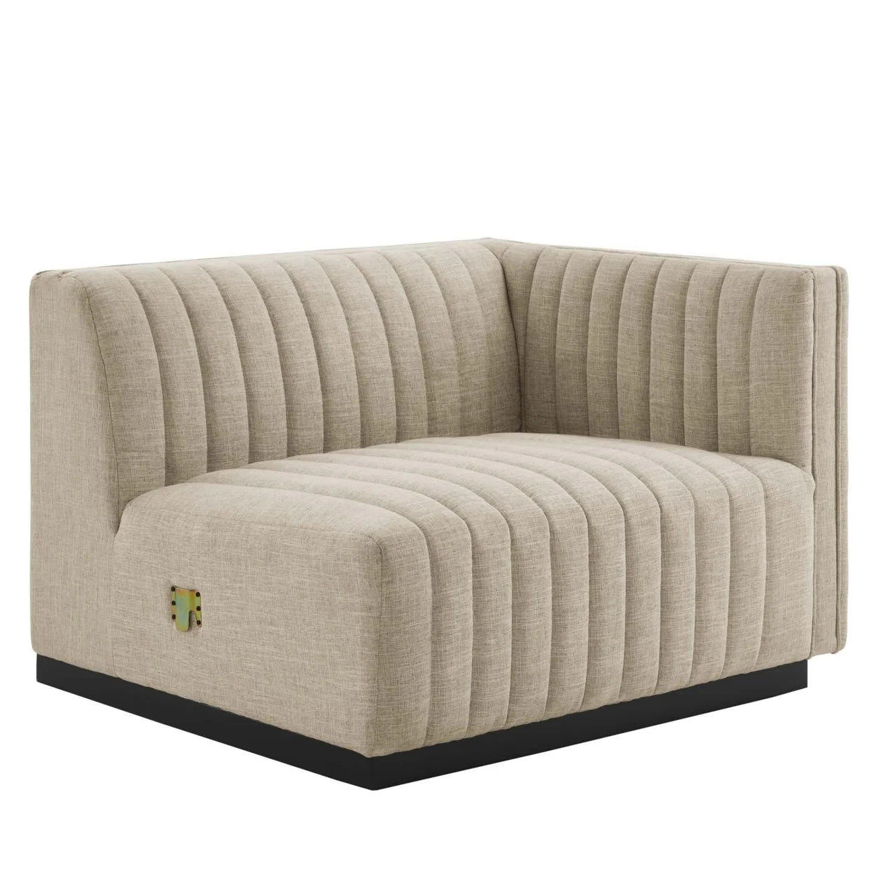 Tufted Upholstered Fabric Loveseat H52617