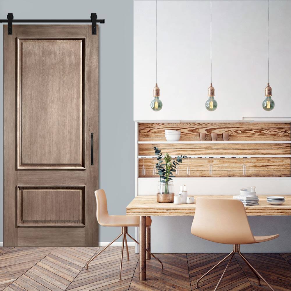 Black Barn Door Hardware Set with Track O925