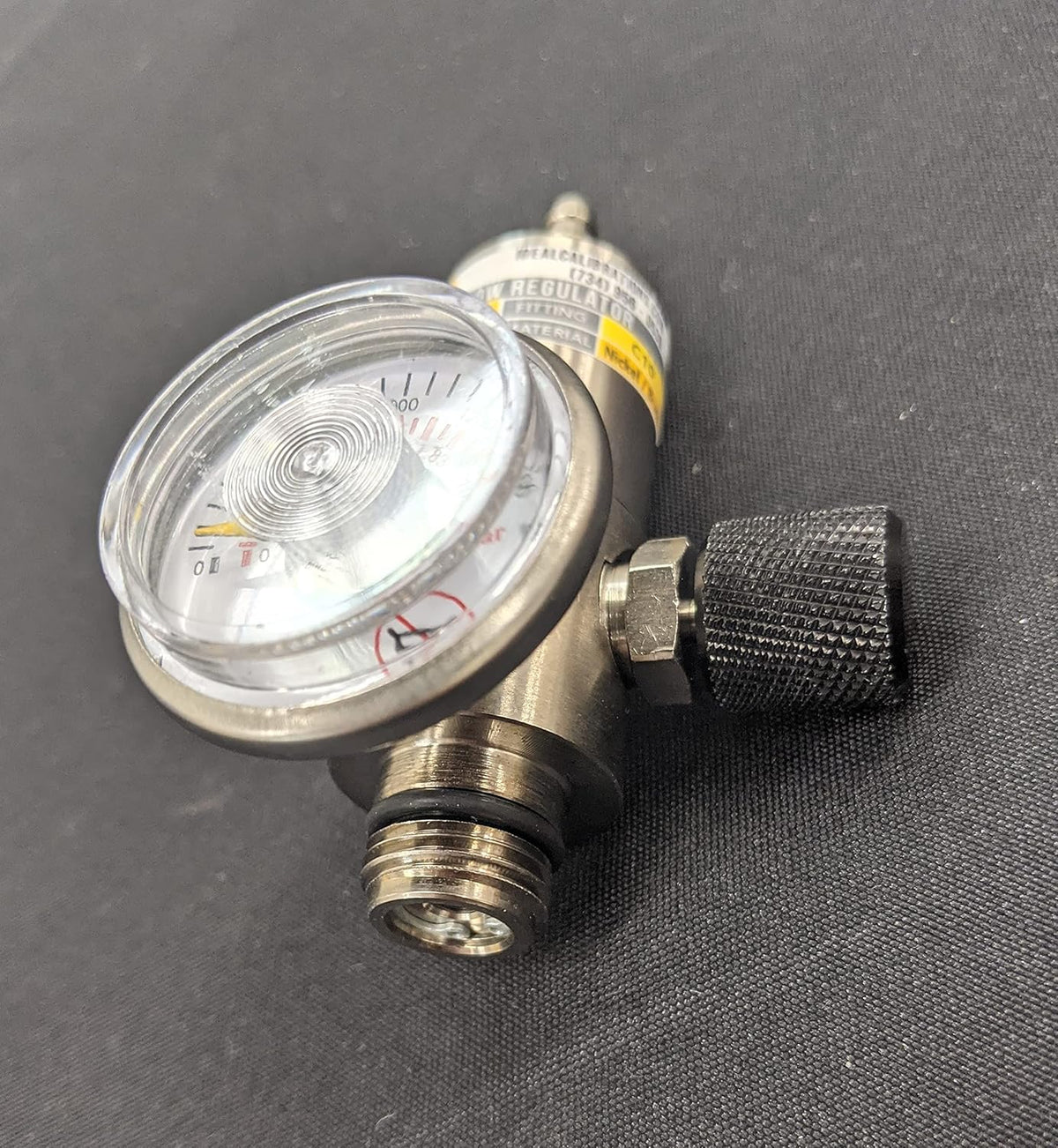 Nickel Brass Fixed Flow Calibration Gas Regulator B7119