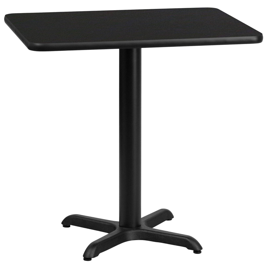 Rectangular Natural Laminate Table Top with Table Height Base C34960
