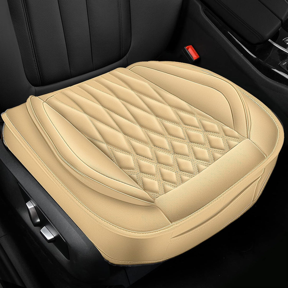 Black Leather Car Seat Covers I7358