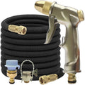 Flexible Water Hose Garden Hose 50ft Heavy Duty Leakproof Lightweight with Multi-Function Nozzle C771