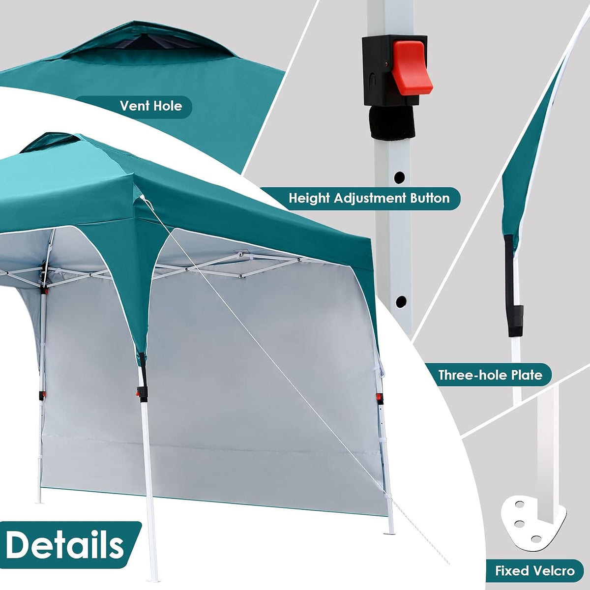 10'x10' Anti-UV Instant Shelter Canopy Tent with Carrying Bag W31211