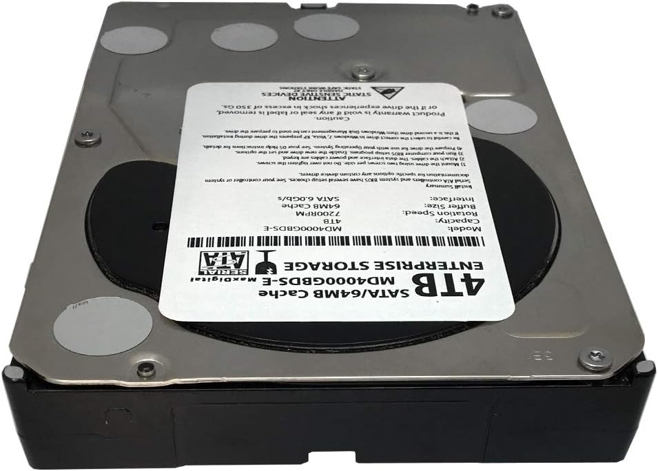 4TB 7200RPM 64MB Cache SATA III 3.5" Internal Hard Drive Pack of 2 Y98608