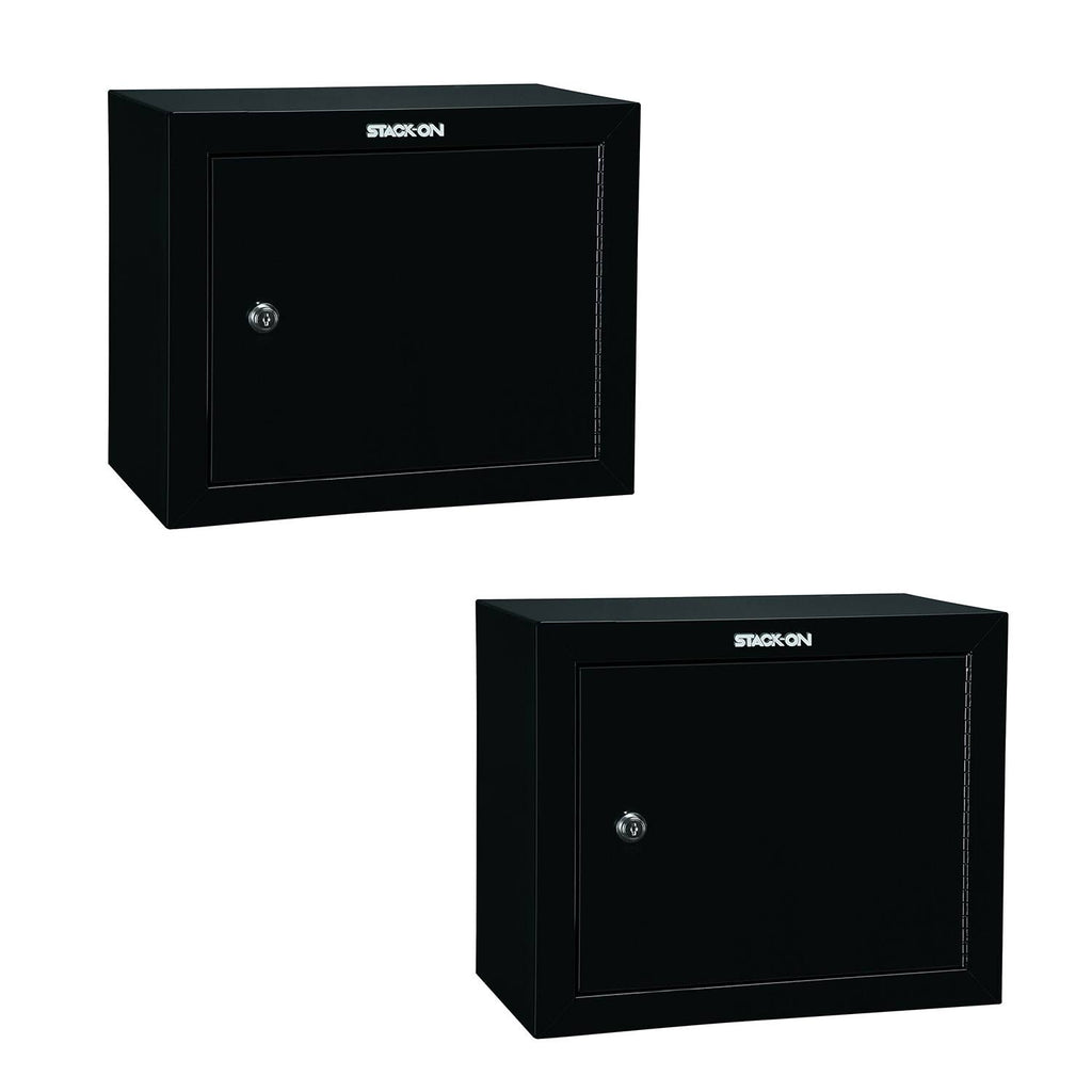Stackable Locking 18 inch Steel Pistol and Ammo Cabinet Safe (2 Pack) J4502