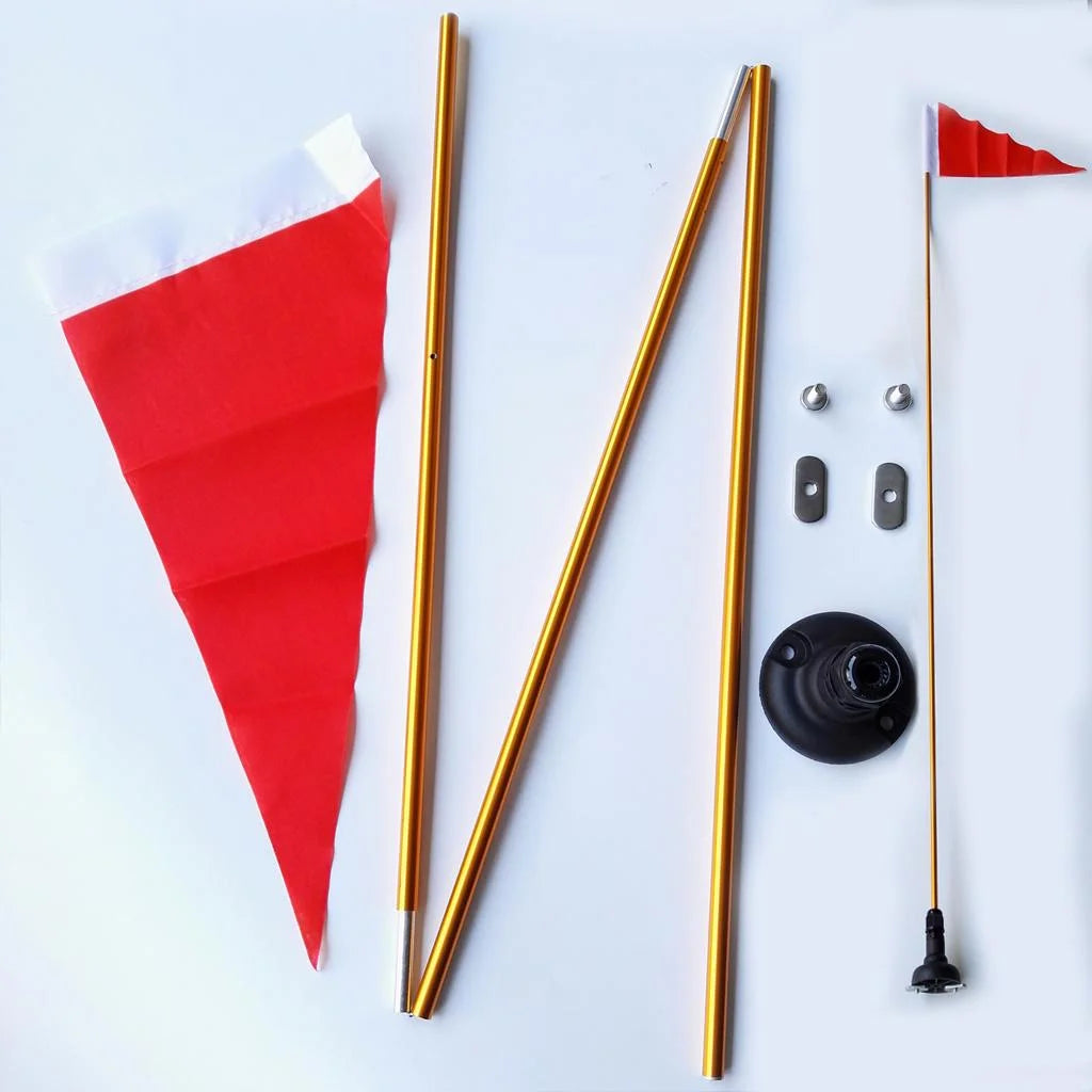 Kayak Safety Flag Pole Set for Boat Yacht Marine Dinghy D6071