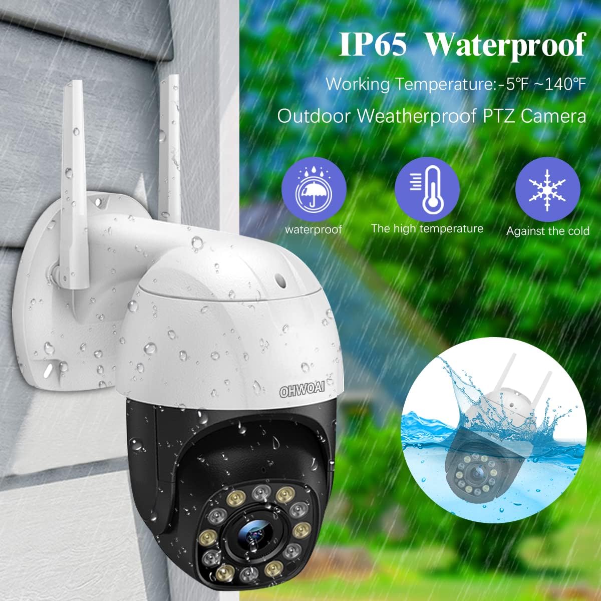 3 Megapixels Wireless Security Camera with 5X Optical Zoom C794336