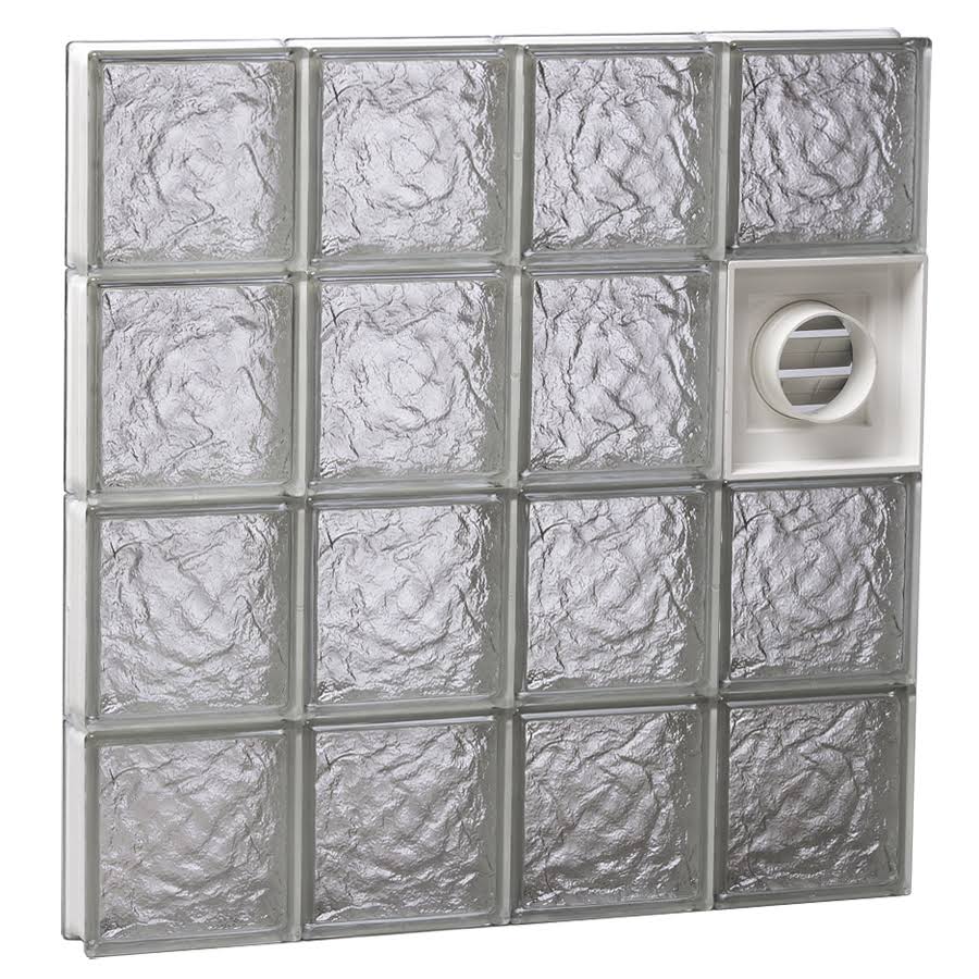 Ice Pattern Frameless Replacement Glass Block Window J136850
