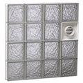 Ice Pattern Frameless Replacement Glass Block Window J136850