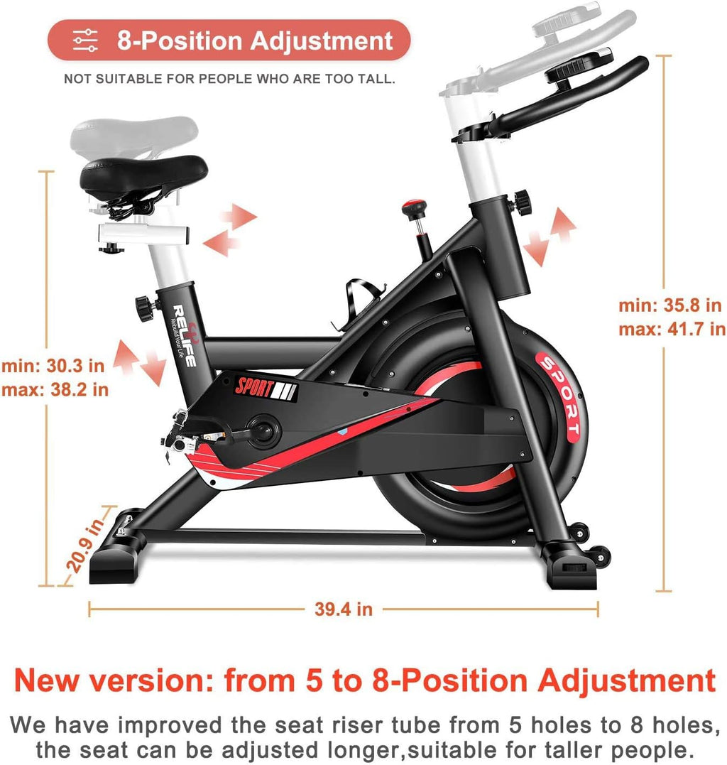 Exercise Bike Indoor Cycling Bike Stationary Flywheel Bicycle with Resistance O535450
