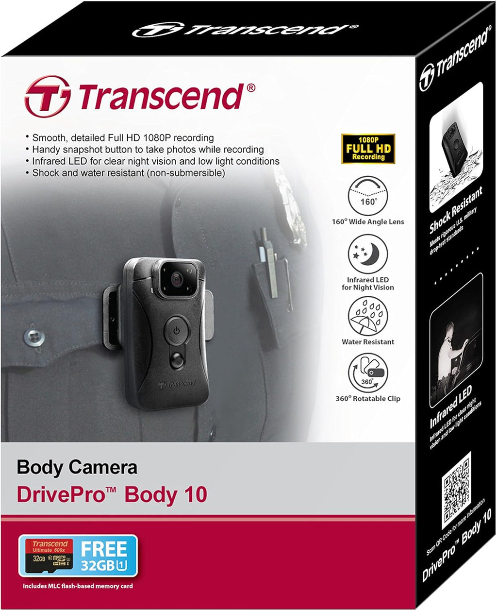 Body Security Camera, Black Z149831