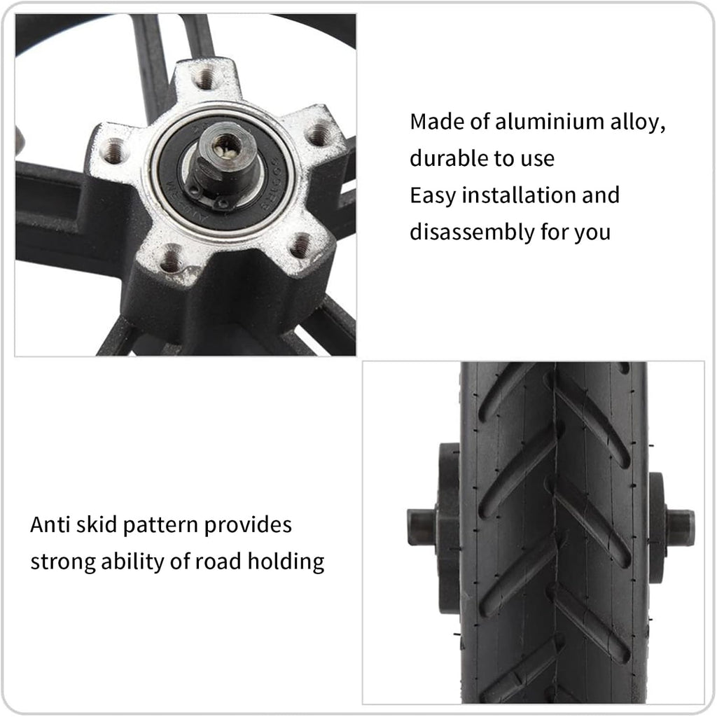 8.5 Inch Scooter Rear Tire Set with Inner Tube and Hub, Pack of 2 K39966