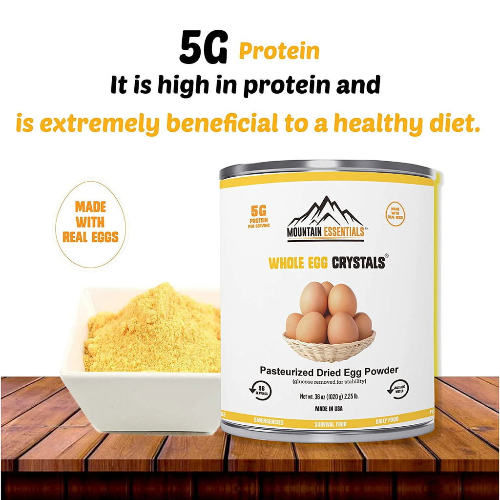 Dehydrated Whole Powdered Egg Crystals, 2.25 Lb V81344
