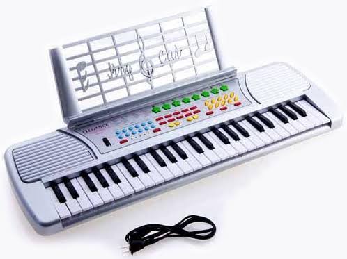 Silver Electronic Piano Keyboard H877