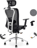Black Ergonomic Mesh Office Chair with Adjustable Lumbar Support V669
