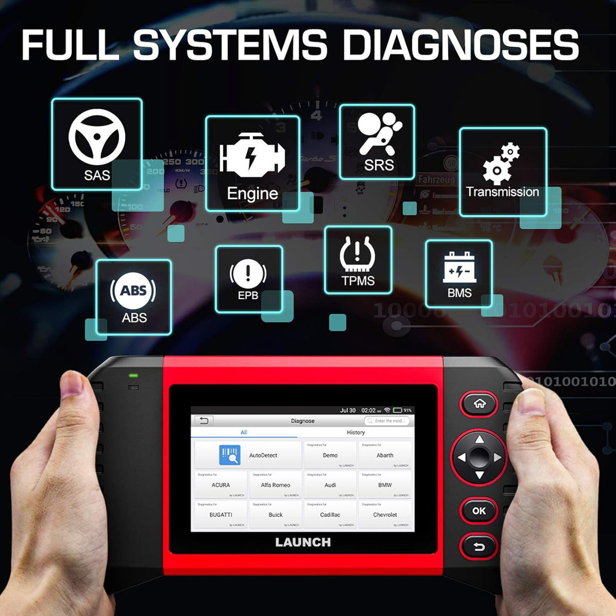 LAUNCH Scanner CRP Touch Pro Elite Full Systems Scan Tool E74730