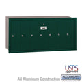 Green Recessed Mounted Vertical Mailbox K1457