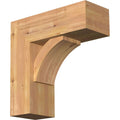 Thorton Block Smooth Bracket with Offset Brace, Western Red Cedar O6881