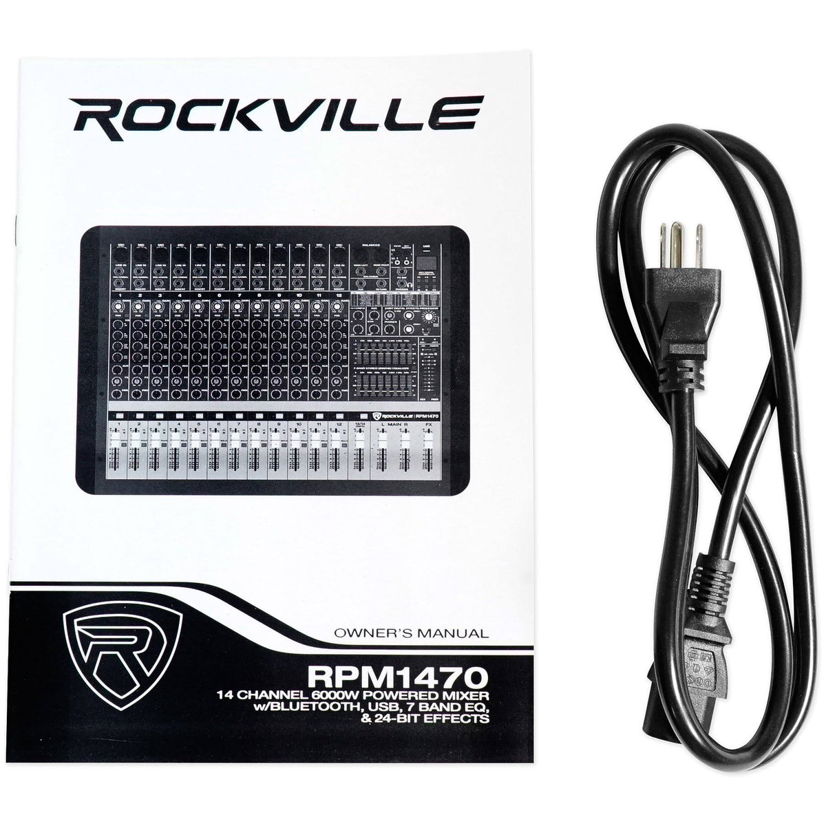 14-Channel 6000W Powered Mixer with USB and Effects I3777