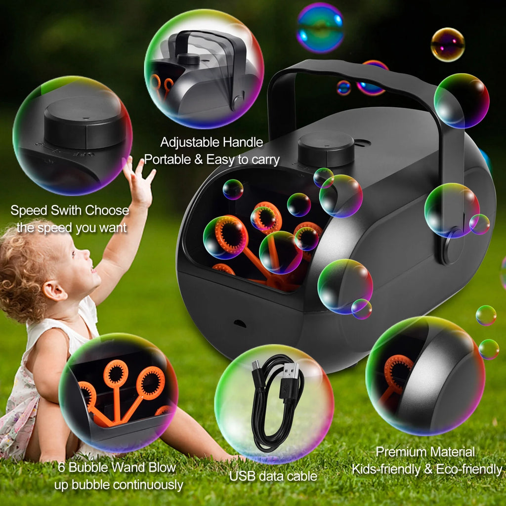 Portable Rechargeable Bubble Machine N756