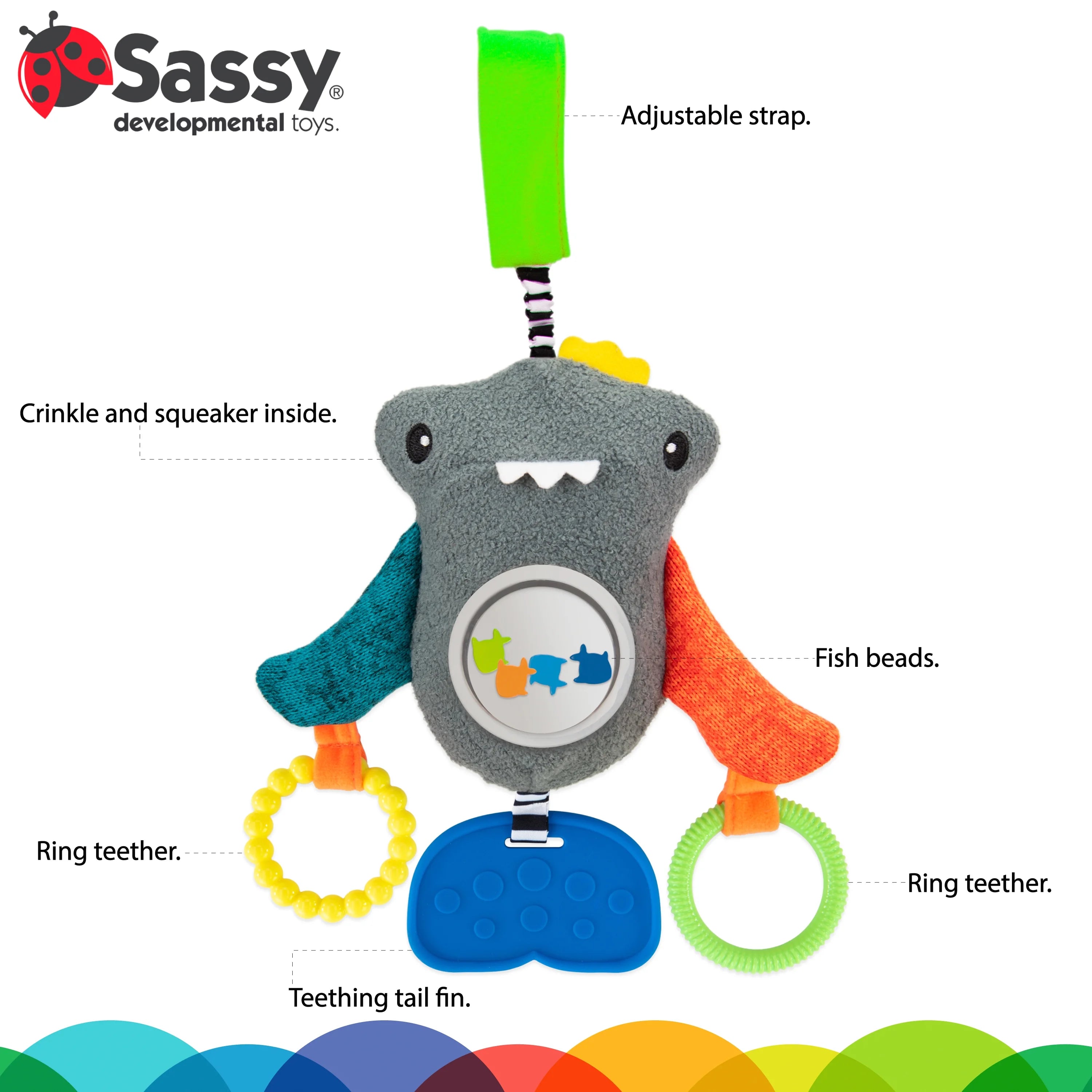 Shark Hanging Stroller Baby Toy H6928