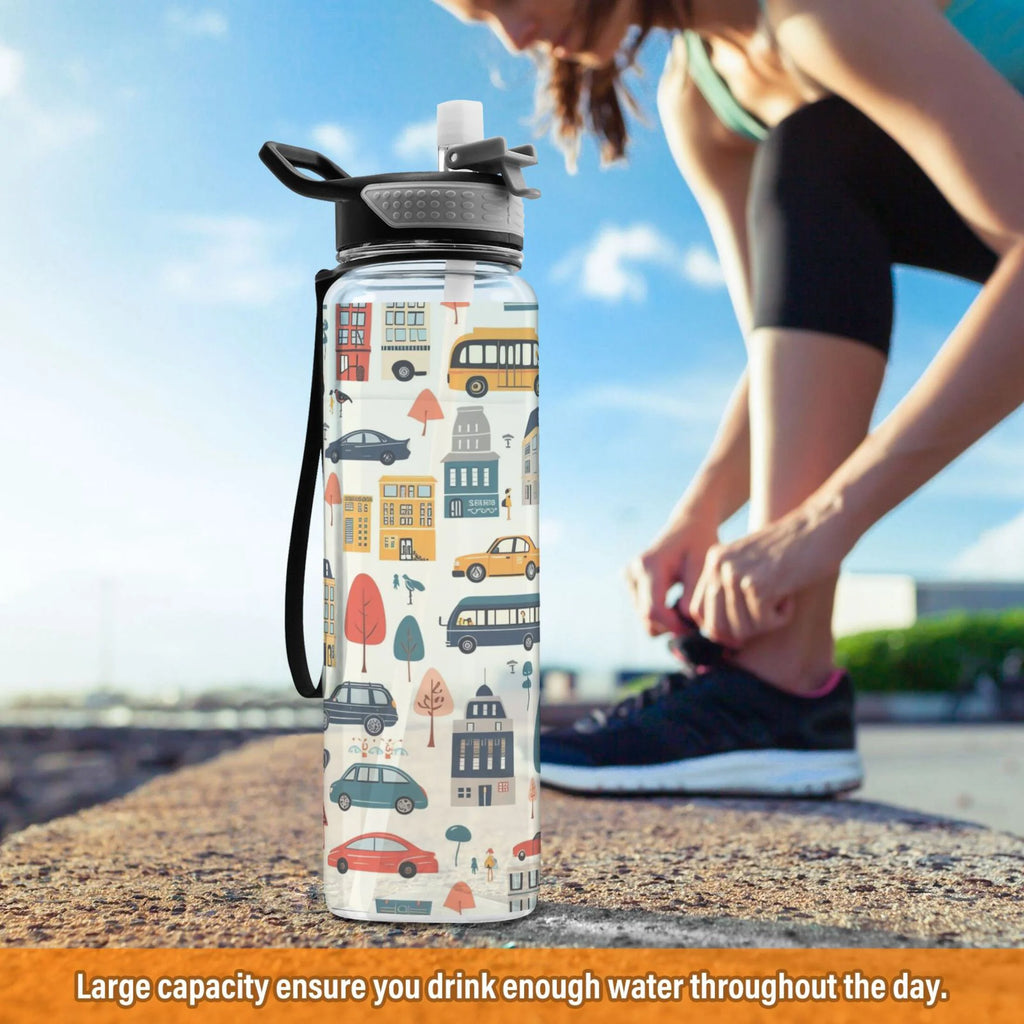 32oz Leakproof Tritan Water Bottle with Straw F18057