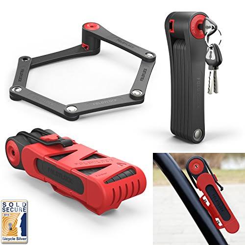 Heavy Duty Bicycle Lock with Carrying Case, 35 inch Red S6155
