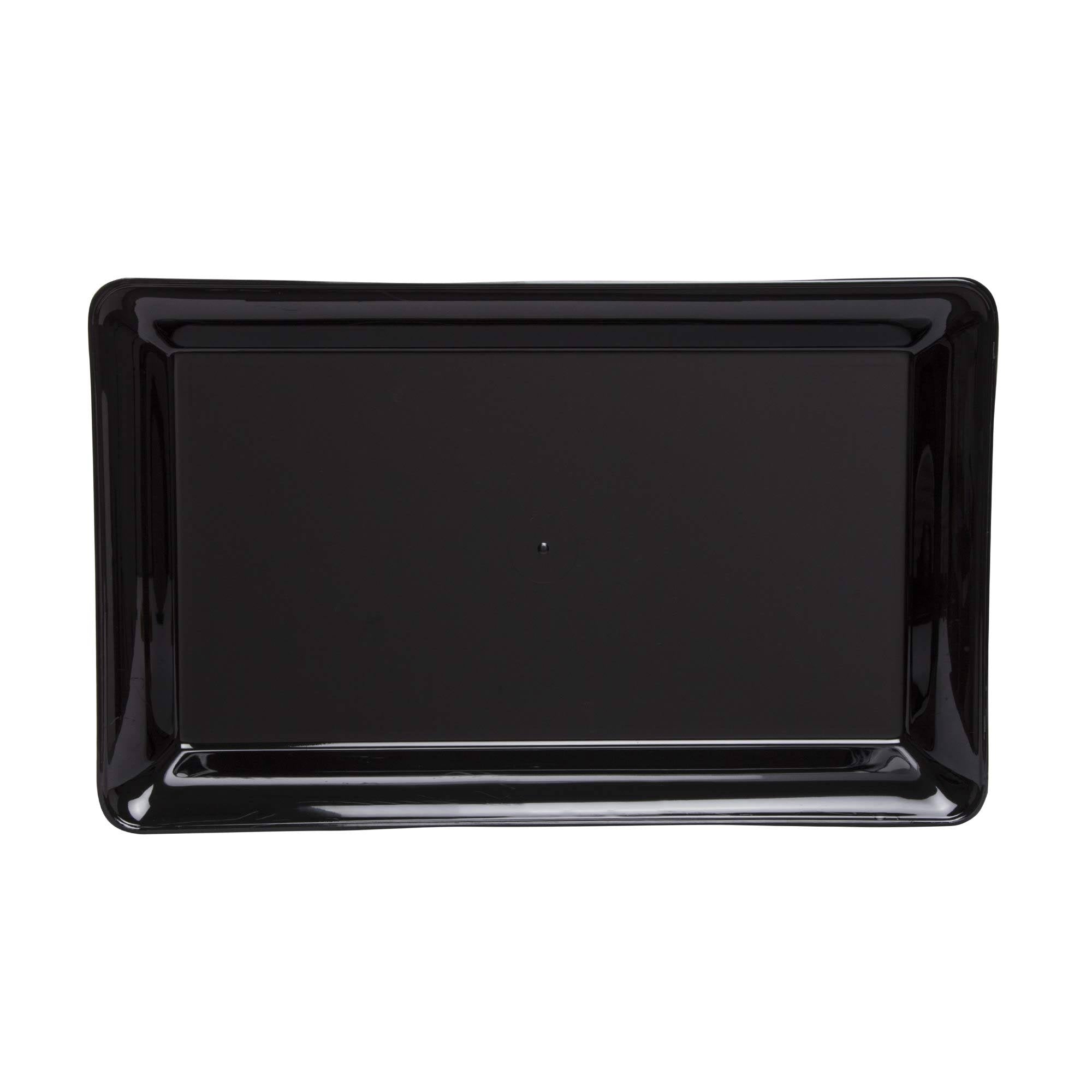 Black 20-Count Plastic Catering Tray G5953