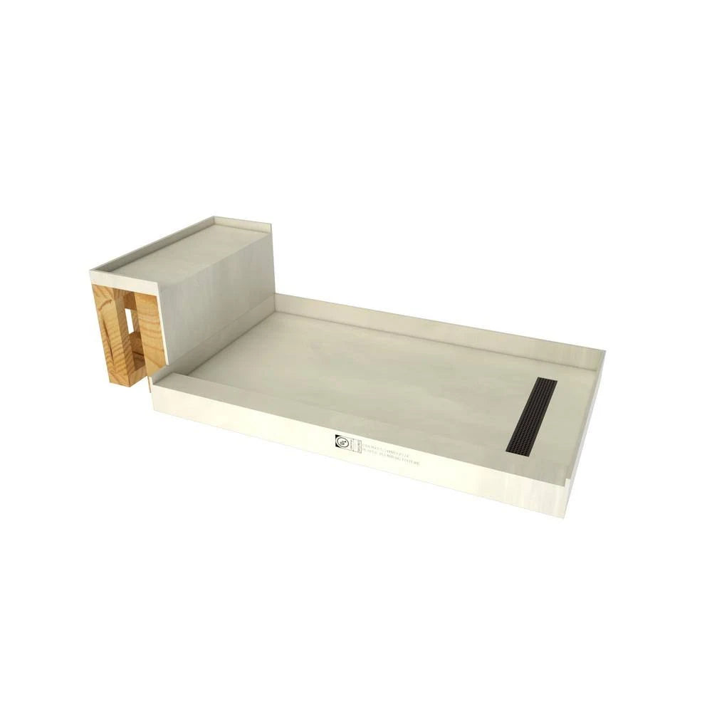 Rectangular Shower Base with Right Drain Q321162