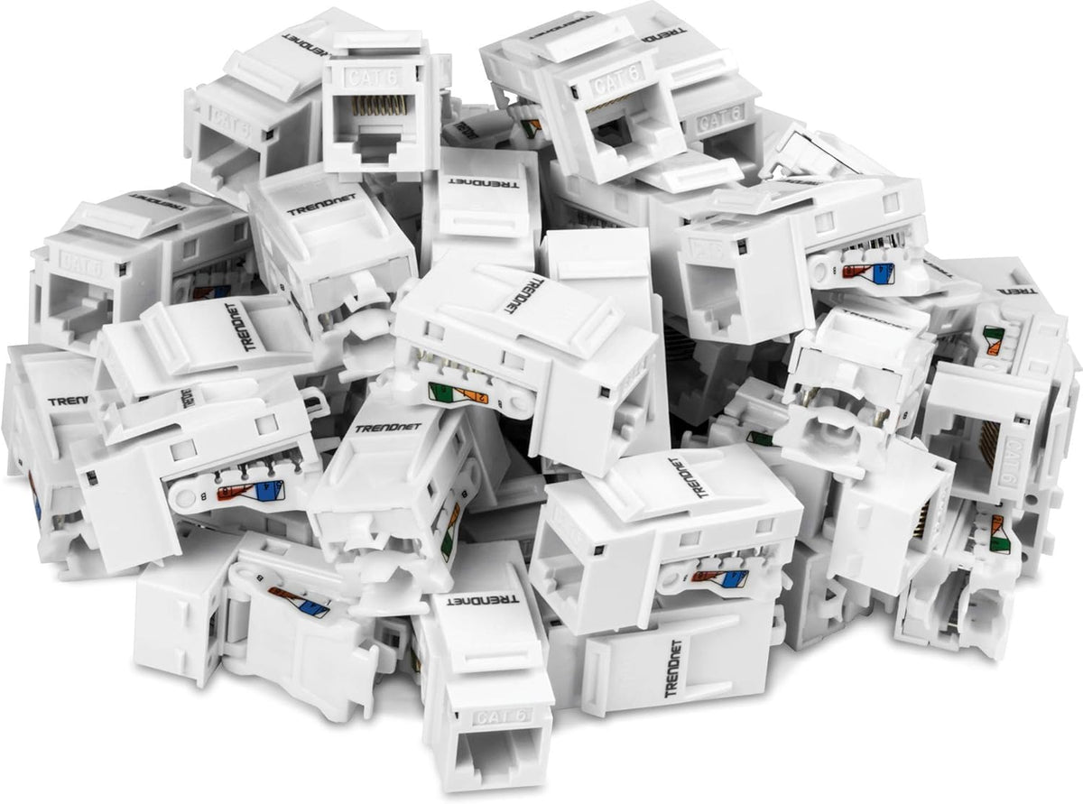 Cat6 RJ45 Keystone Jack 50-Pack M9640