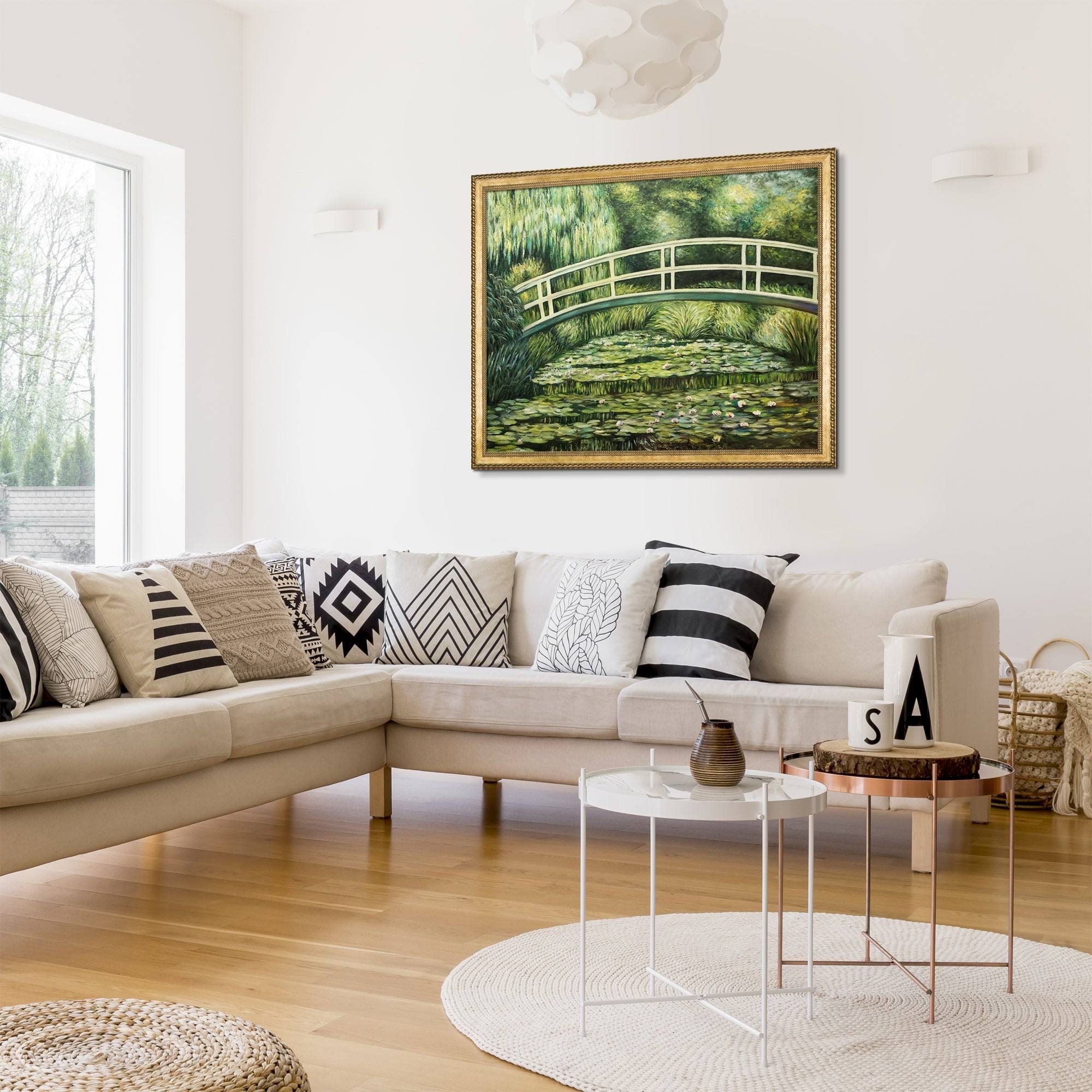 White Water Lilies Pre-Framed J2579