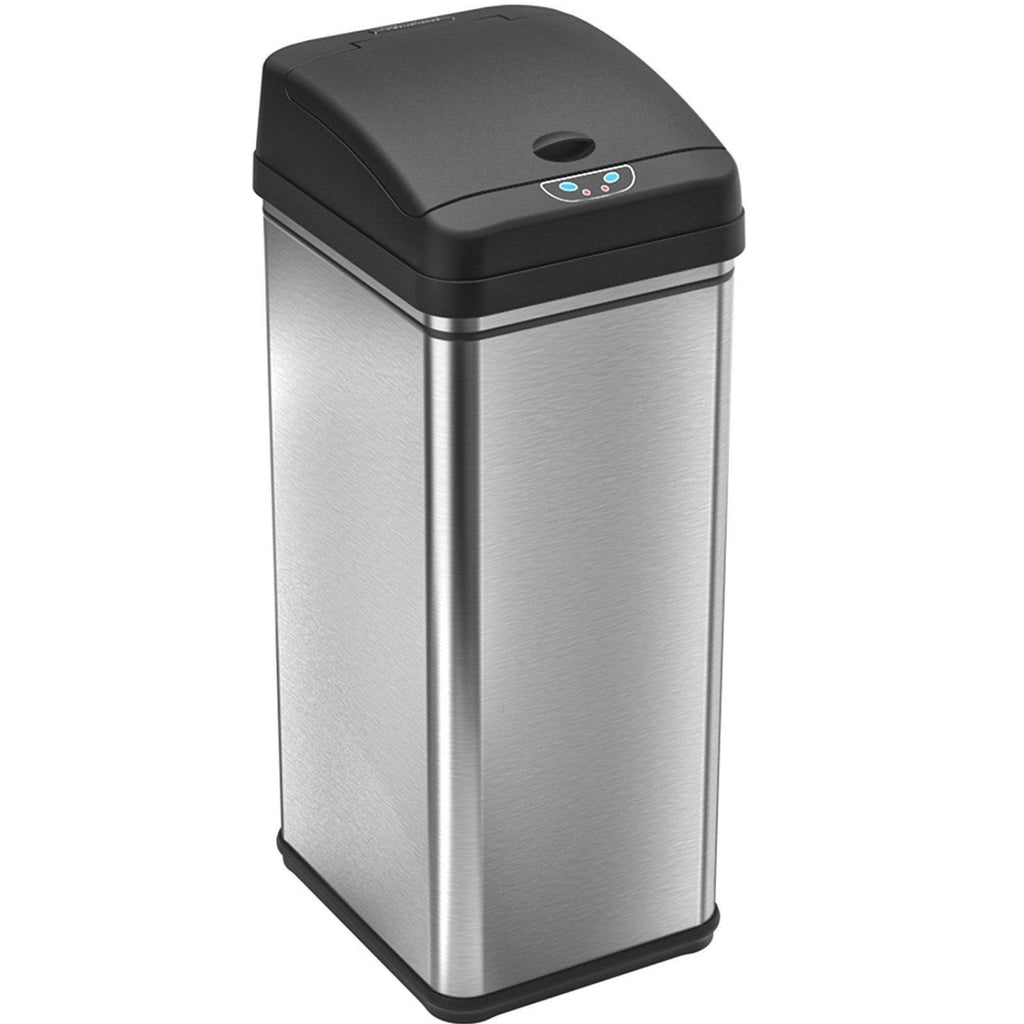 13 Gallon Stainless Steel Automatic Trash Can X202