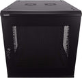 12U Wallmount Cabinet Enclosure 19-Inch Server Network Rack with Locking Perforated Door Black S28022