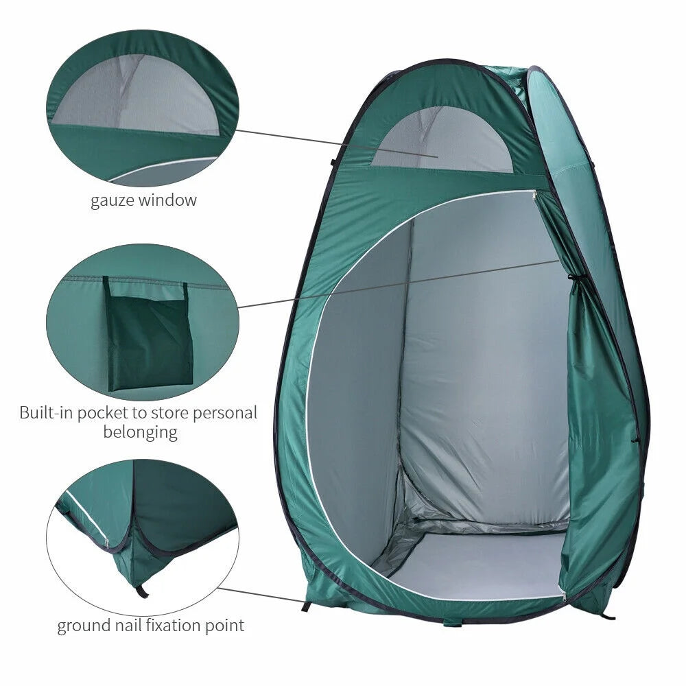 Army Green Pop-up Privacy Shelter Tent X479853