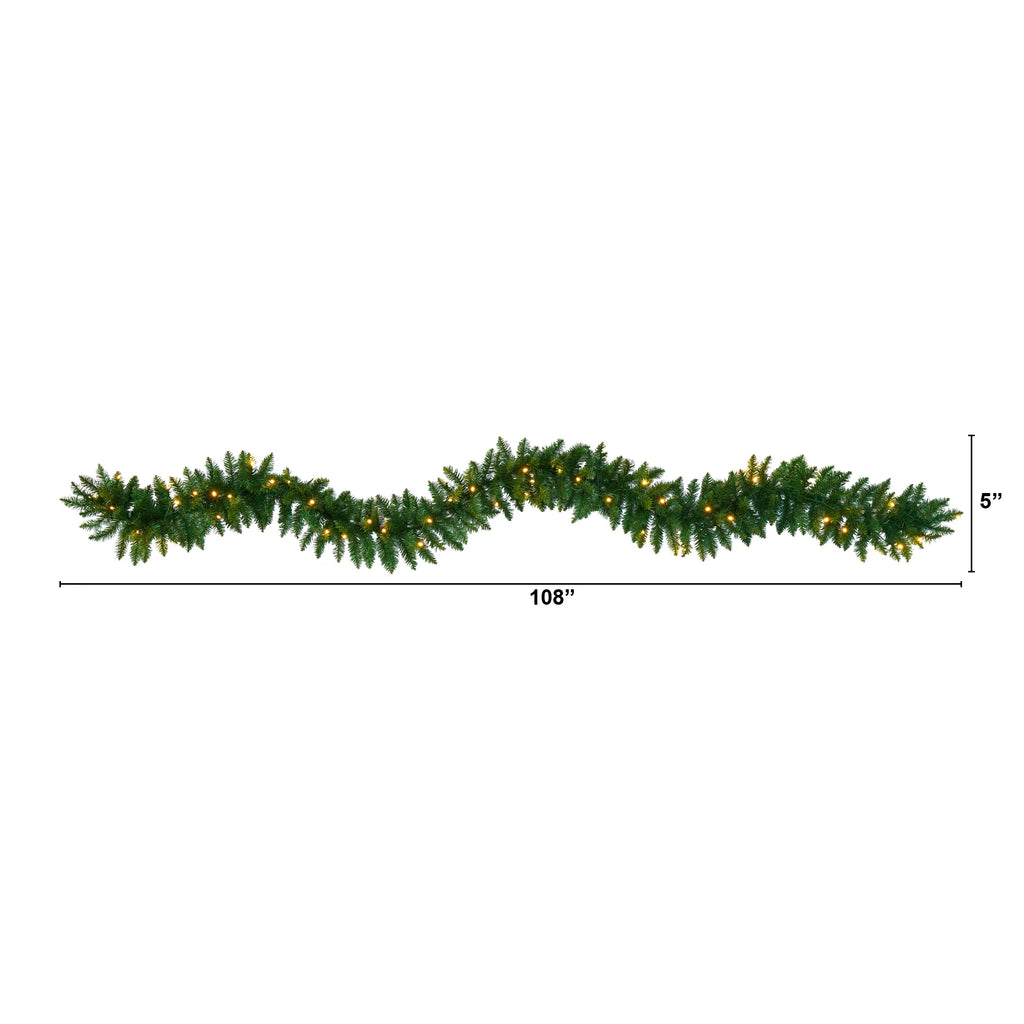 Prelit Battery Operated Garland R76281