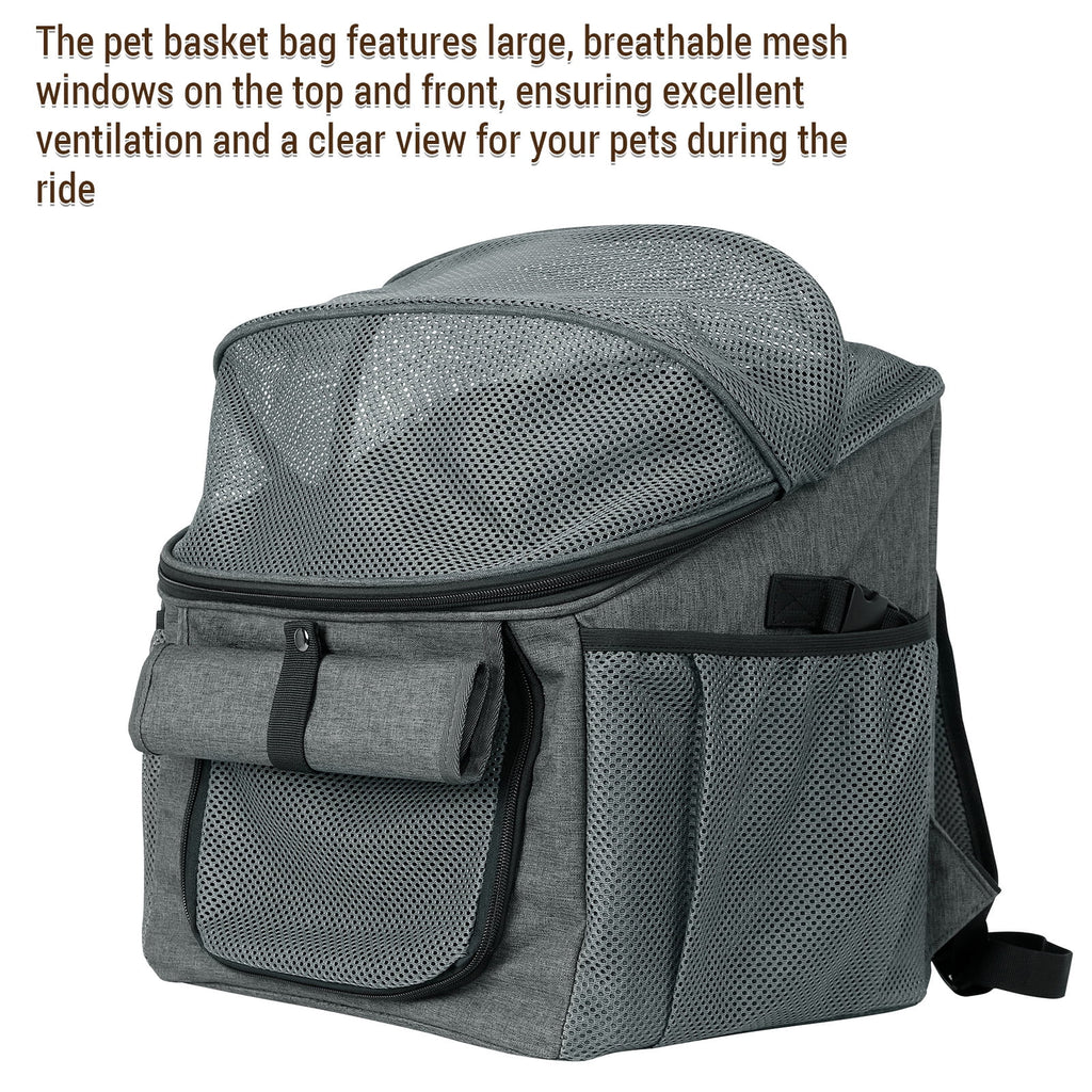 Dog Bike Basket Carrier Backpack B3158